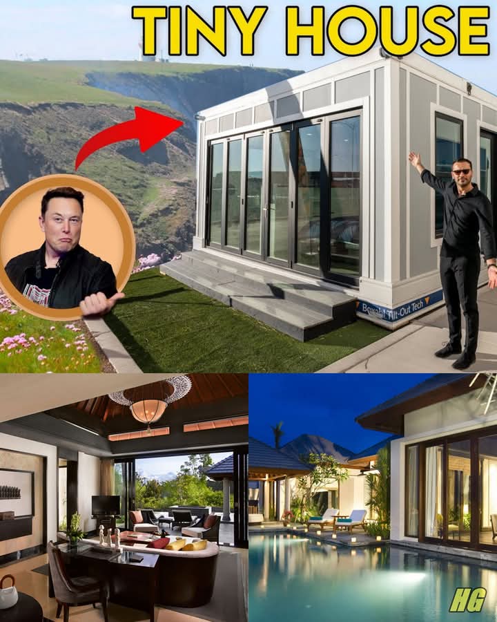 Elon Musk Lives in a $50,000 Tiny House Next to Tesla—Despite Being Worth Over $333 Billion! Discover Why the World’s Richest Man Chooses Simplicity and How His Company’s $6,000 Mini Homes Could Revolutionize the Way We All Live Details in comment 👇👇